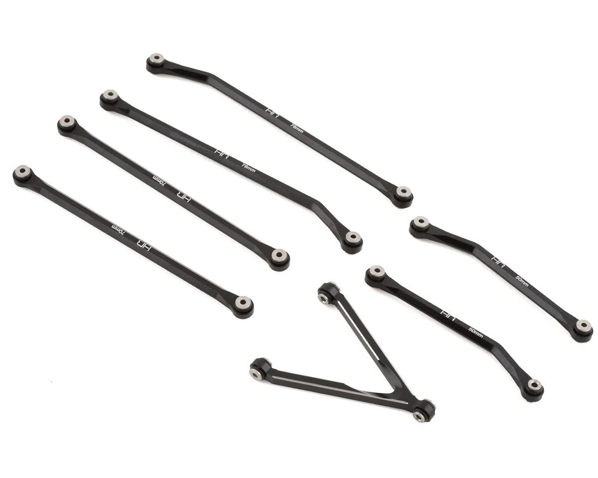 HRASXTF133HG01 ALUMINUM HIGH CLEARANCE LINK SET FOR AXIAL SCX24 153.7MM