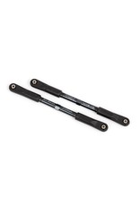 TRAXXAS TRA9548A CAMBER LINKS, REAR, SLEDGE (TUBES DARK TITANIUM-ANODIZED, 7075-T6 ALUMINUM, STRONGER THAN TITANIUM) (144MM) (2)/ ROD ENDS, ASSEMBLED WITH STEEL HOLLOW BALLS (4)/ ALUMINUM WRENCH, 8MM (1)