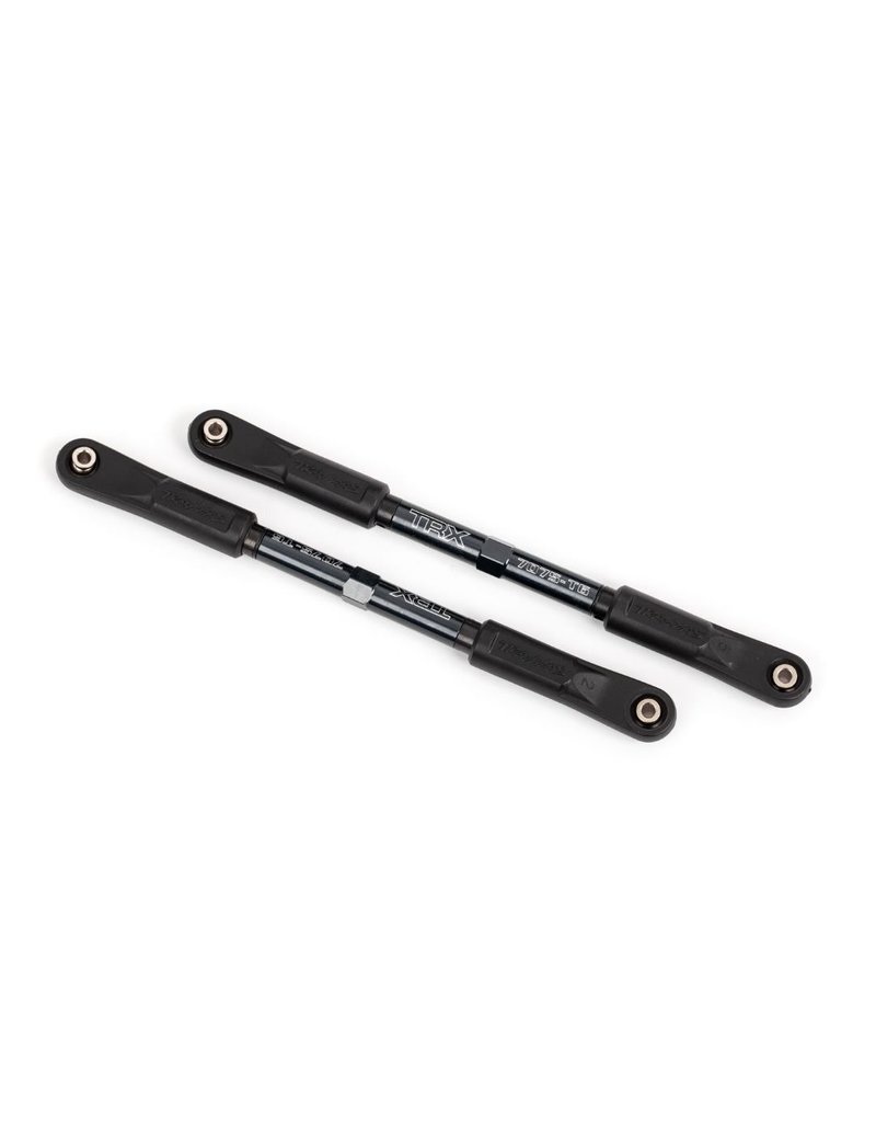 TRAXXAS TRA9548A CAMBER LINKS, REAR, SLEDGE (TUBES DARK TITANIUM-ANODIZED, 7075-T6 ALUMINUM, STRONGER THAN TITANIUM) (144MM) (2)/ ROD ENDS, ASSEMBLED WITH STEEL HOLLOW BALLS (4)/ ALUMINUM WRENCH, 8MM (1)