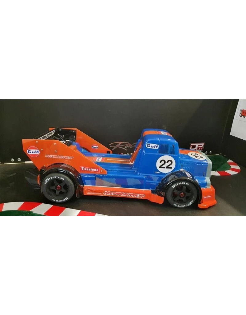 DELTA PLASTIK USA DP8510/2MAXWDM RACE TRUCK 1/7 SCALE BODY W/ MAX SPEED WING: CLEAR