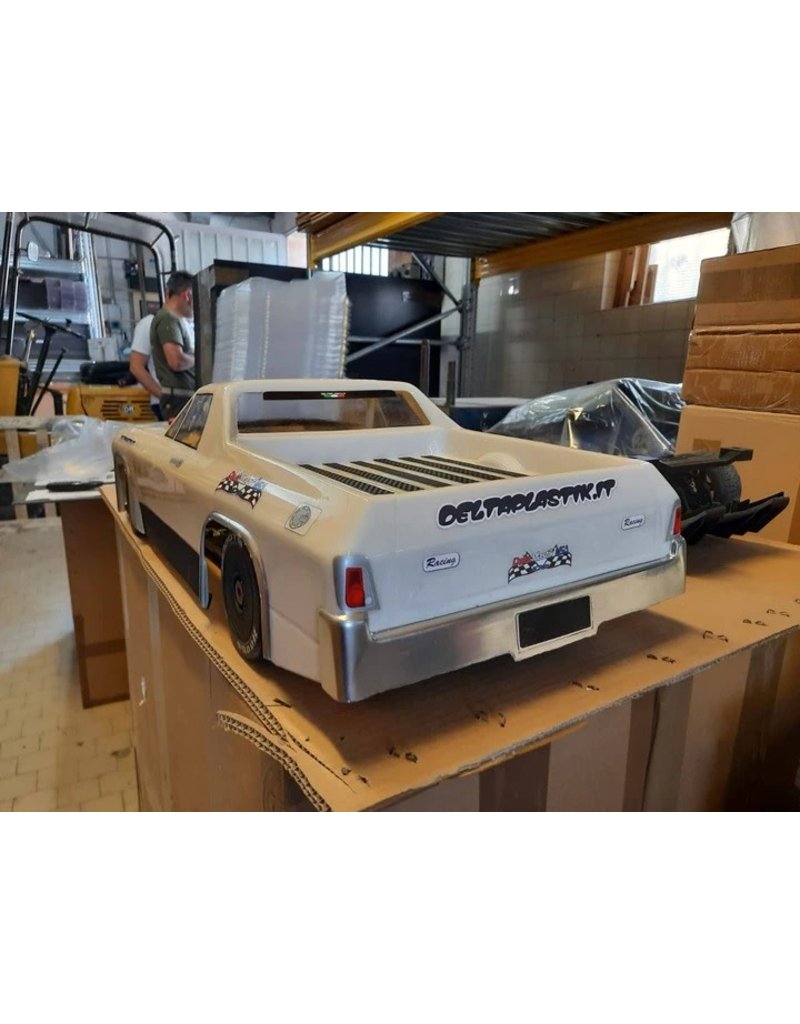 DELTA PLASTIK USA DP8513/2DM THE MULE EL CAMINO 1/7 SCALE BODY: CLEAR
