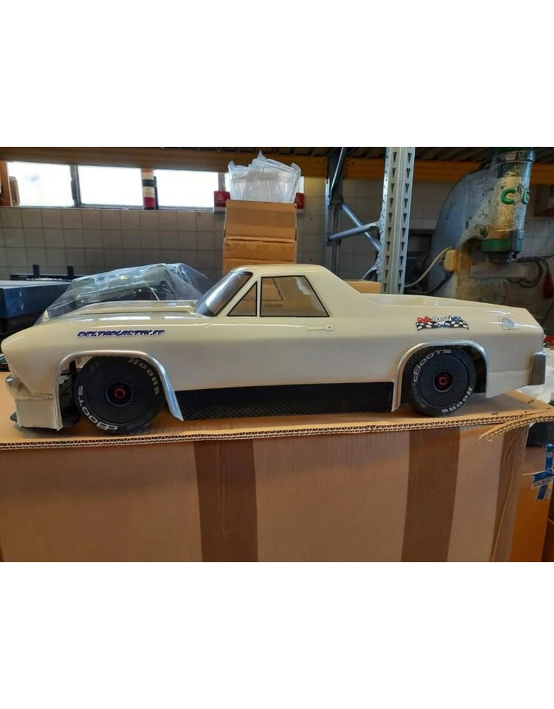 DELTA PLASTIK USA DP8513/2DM THE MULE EL CAMINO 1/7 SCALE BODY: CLEAR