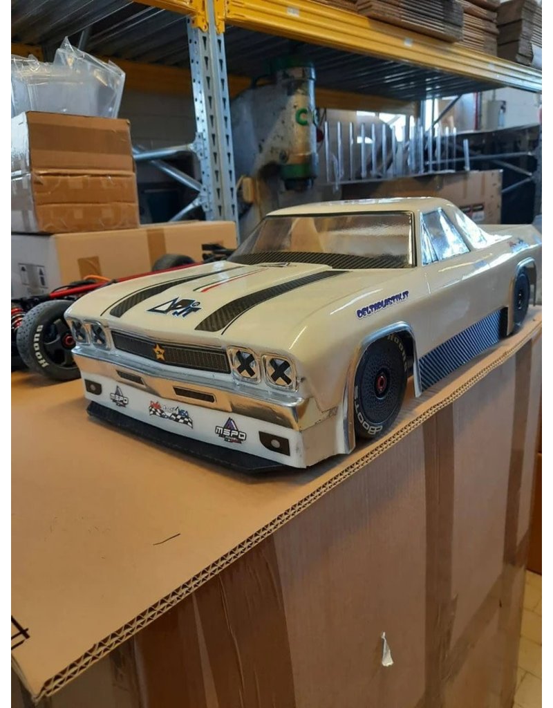 DELTA PLASTIK USA DP8513/2DM THE MULE EL CAMINO 1/7 SCALE BODY: CLEAR