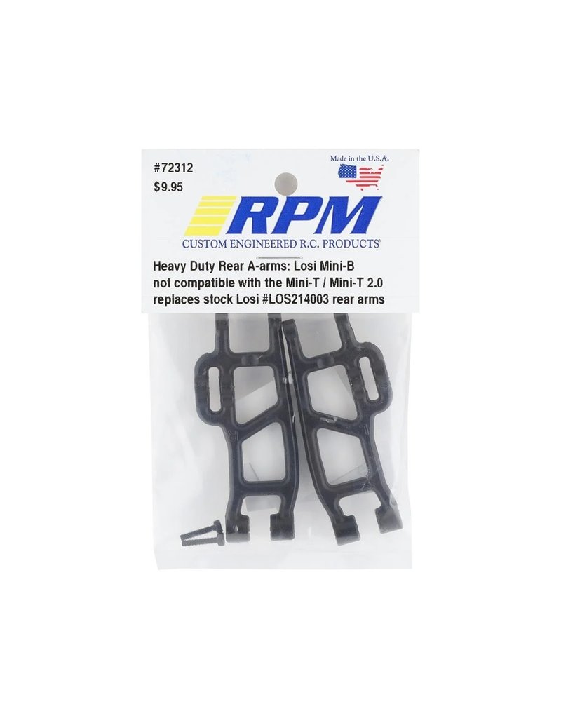 RPM RC PRODUCTS RPM72312 HEAVY DUTY REAR A ARMS FOR LOSI MINI-B
