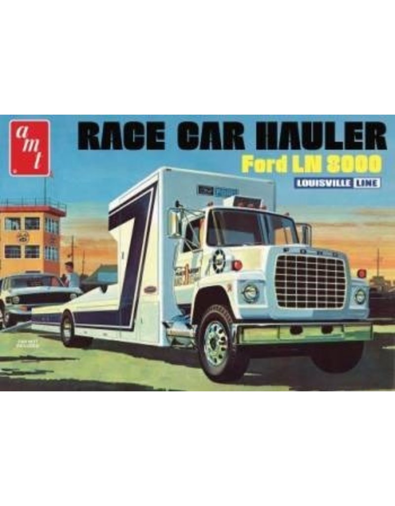 AMT AMT1316 1/25 FORD LN 8000 RACE CAT HAULER PLASTIC MODEL KIT