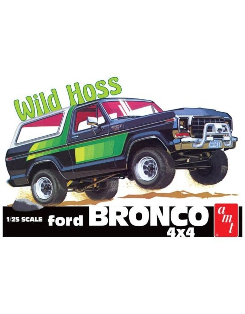 AMT AMT1304 1/25 1978 FORD BRONCO WILD HOSS PLASTIC MODEL KIT