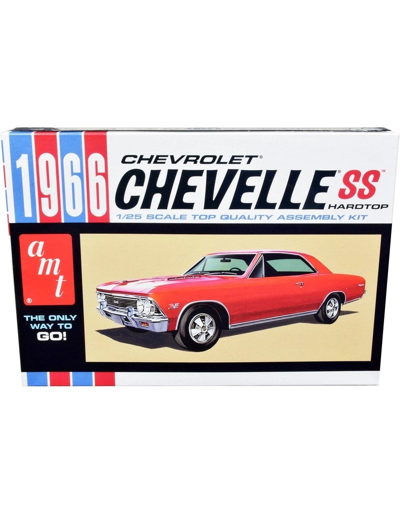 AMT AMT1342 1/25 1966 CHEVY CHEVELLE PLASTIC MODEL KIT