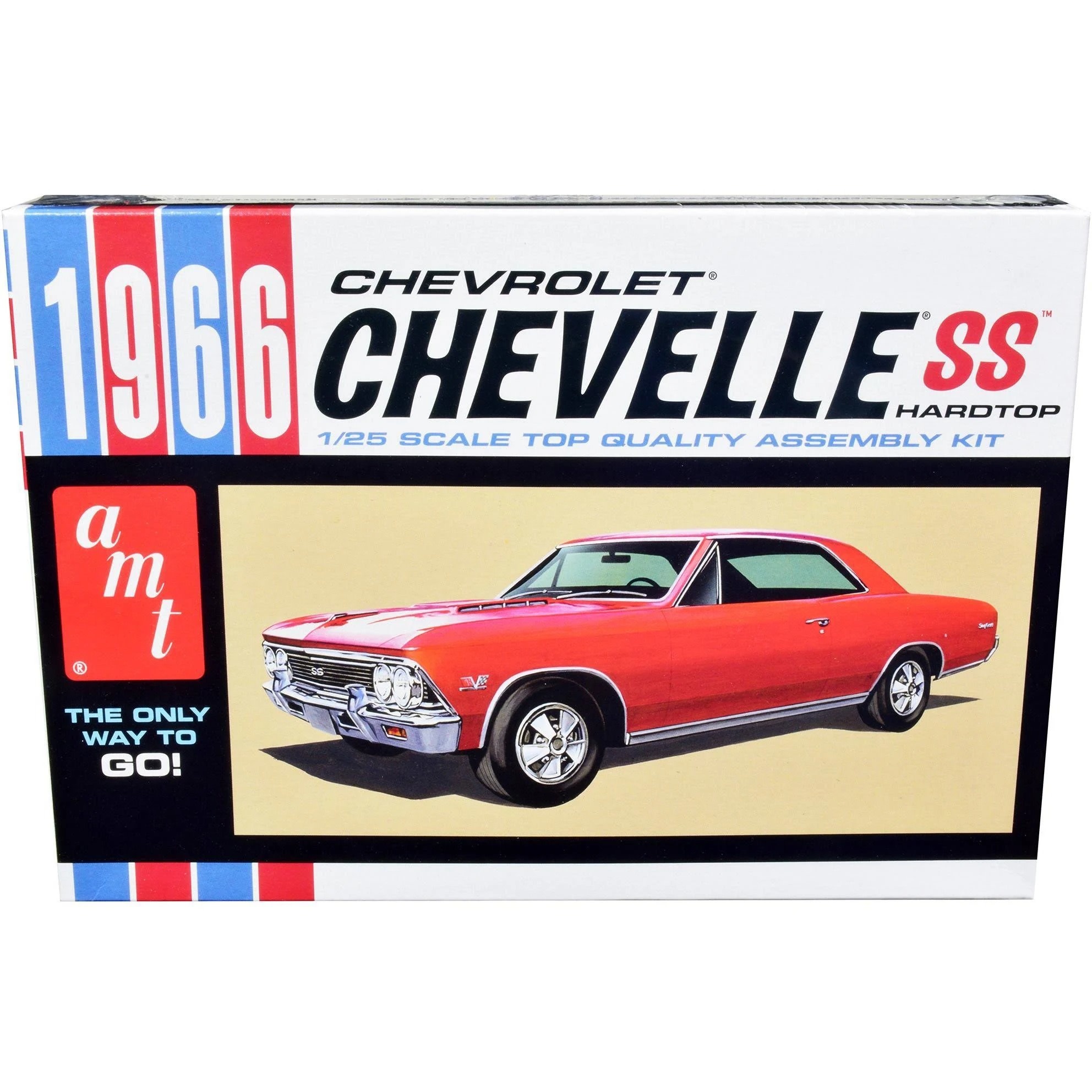 AMT1342 1/25 1966 CHEVY CHEVELLE PLASTIC MODEL KIT