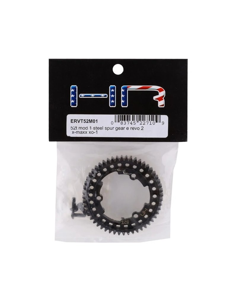 HOT RACING HRAERVT52M01 52T MOD1 STEEL SPUR GEAR FOR TRAXXAS E-REVO 2.0, X-MAXX, X01