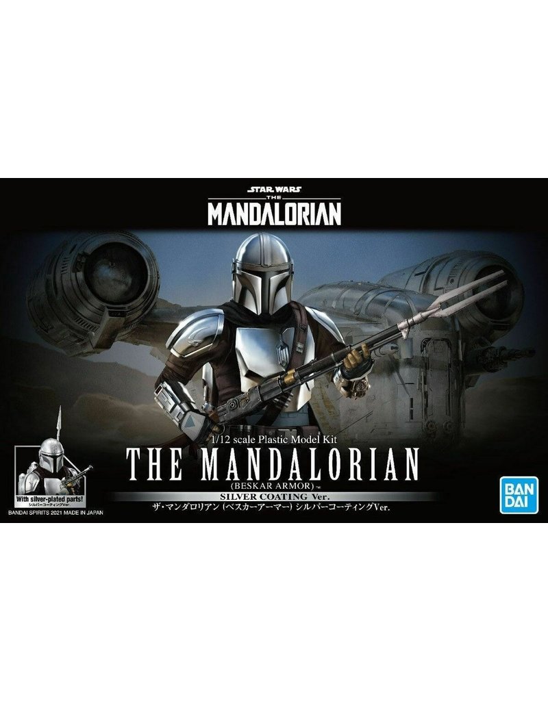 BANDAI BAN2557094 MANDALORIAN BESKAR ARMOR (SILVER COATING VER.), "THE MANDALORIAN"