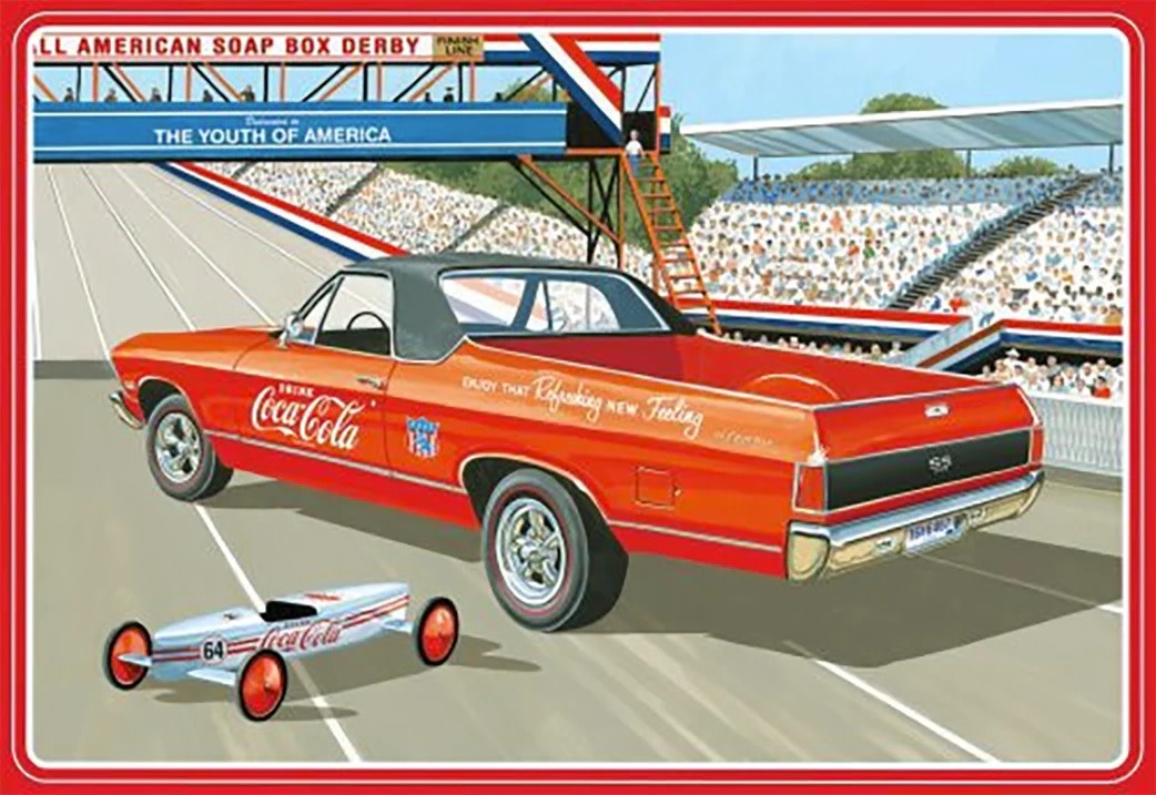 AMT1362 1/25 1968 CHEVY ELCAMINO SS COKA COLA PLASTIC MODEL KIT