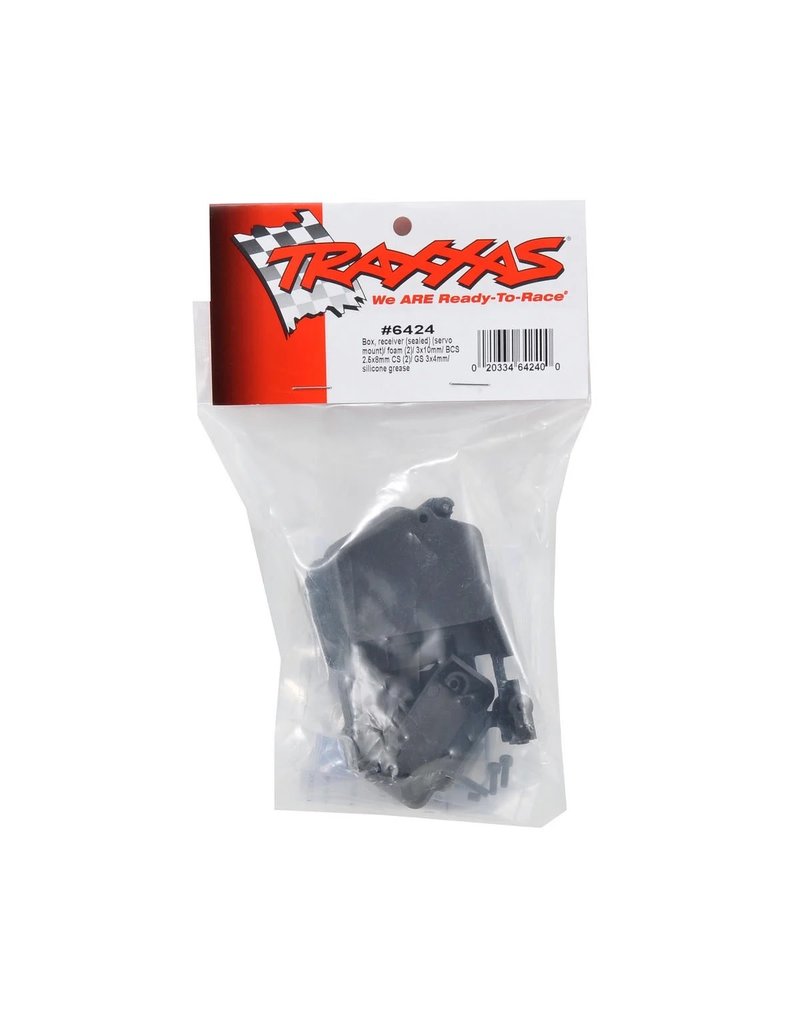 TRA6424 BOX, RECEIVER (SEALED) (SERVO MOUNT)/ FOAM (2)/ BCS 3X10MM/ CS