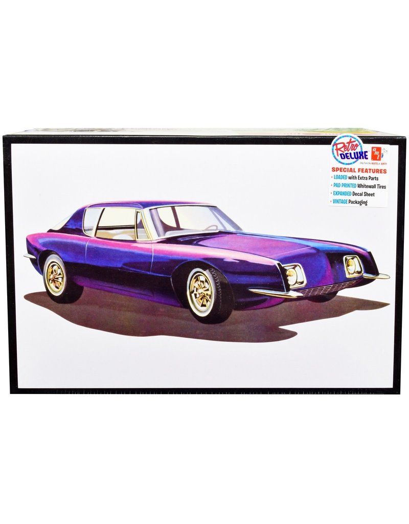 AMT AMT1312 1/25 1963 STUDEBAKER AVANTI PLASTIC MODEL KIT