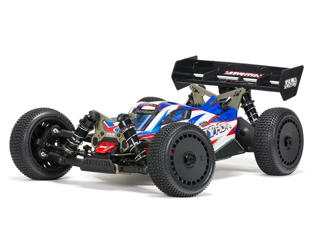 1/8 TLR Tuned Typhon 6S 4WD BLX 1: Buggy, RTR - Red/Blue