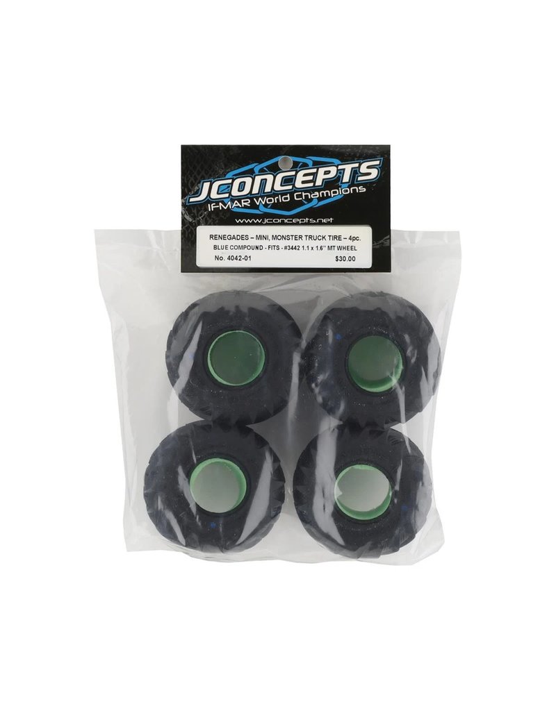 JCONCEPTS JCO4042-01 RENEGADES MINI MONSTER TRUCK TIRES 1/24