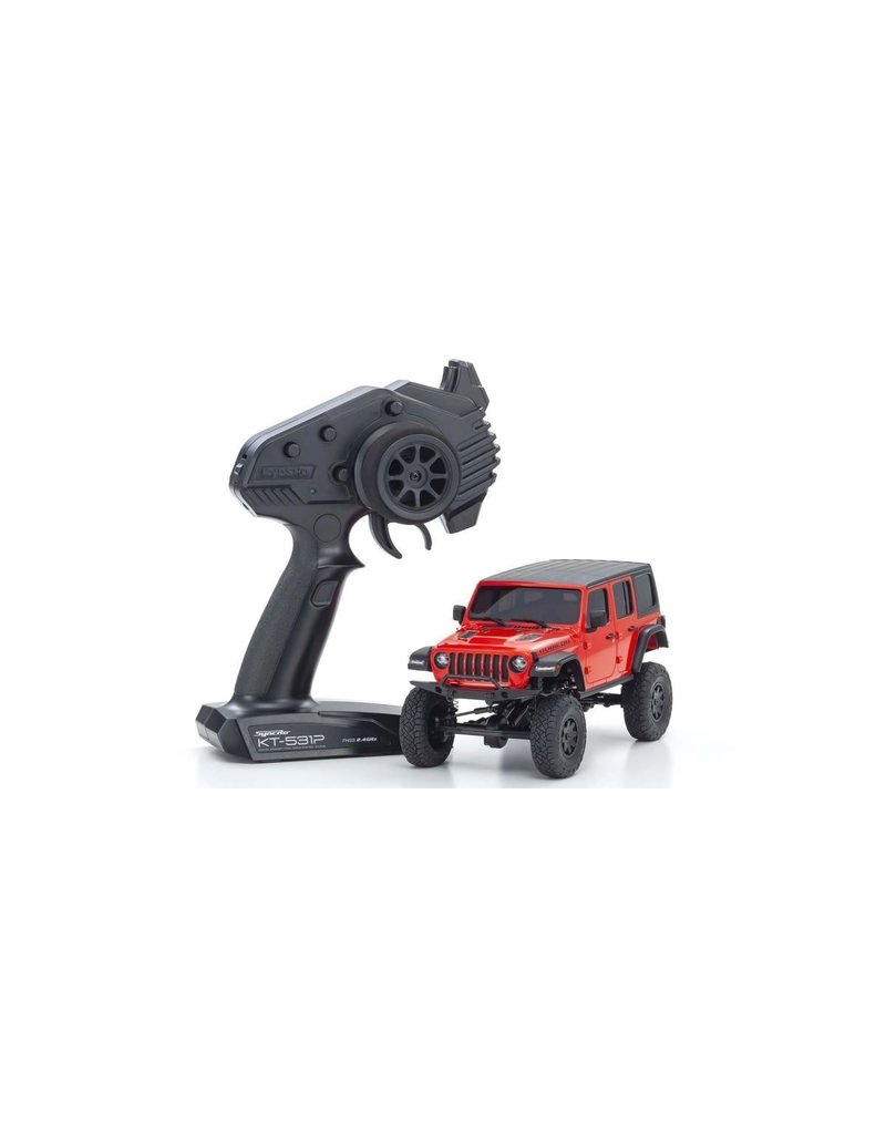 KYOSHO KYO32521R MINI-Z 4X4 READYSET JEEP WRANGLER UNLIMITED RUBICON: FIRECRACKER RED