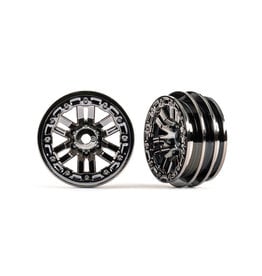 TRAXXAS TRA9768-BLKCR 	 WHEELS BLACK CHRM 1.0 (2)