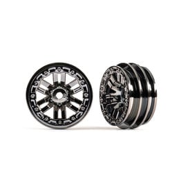 TRAXXAS TRA9768-BLKCR 	 WHEELS BLACK CHRM 1.0 (2)