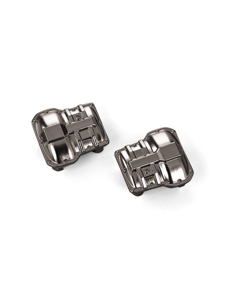 TRAXXAS TRA9738-BLKCR DIFFERENTIAL COVER, FRONT OR REAR (BLACK CHROME)