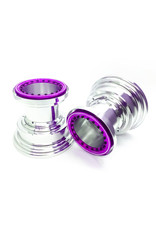 TREAL TRLB07K834879 ALUMINUM BILLET WHEELS FOR LMT SILVER PURPLE (2)