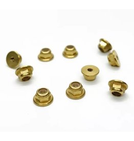 TREAL TRLB07KSGMYDC BRASS M2 X 0.4MM NYLON INSERT LOCK NUTS FOR SCX24