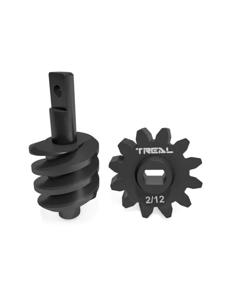 TREAL TRLX003AJ3J75 SCX24 STEEL 2/12 OVERDRIVE DIFF GEARS