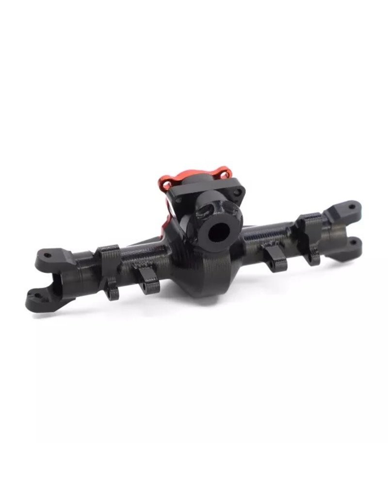 TREAL TRLX002KM1HGX SCX24 FRONT AXLE HOUSING BLACK/RED