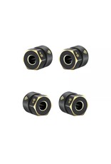 TREAL TRLX002XW30OR BRASS EXTENDED HEX HUB WHEEL SPACER 2.4G +5MM FOR SCX24 BLACK