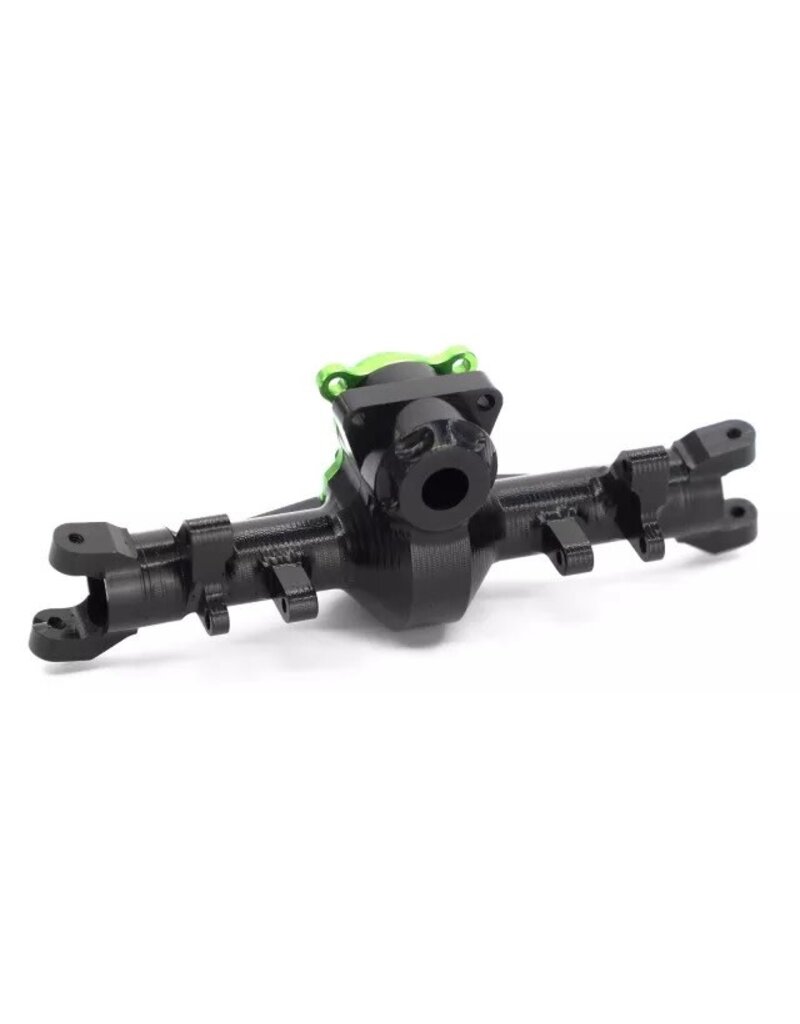 TREAL TRLX002SO0PKR SCX24 FRONT AXLE HOUSING FOR BETTY BLACK/GREEN