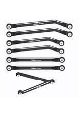 TREAL TRLX002Y9B2RV HIGH CLEARANCE LINK SET FOR SCX24 C-10 JEEP BRONCO BLACK