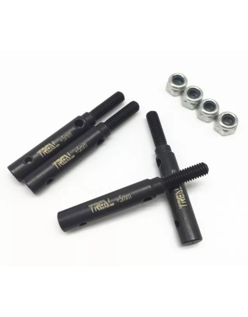 TREAL TRLX0023CCA4X STEEL STUB AXLE SHAFT+5MM FOR TRX-4 DEFENDER (4)