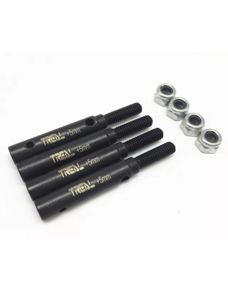 TREAL TRLX0023CCA4X STEEL STUB AXLE SHAFT+5MM FOR TRX-4 DEFENDER (4)