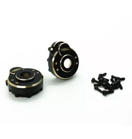 TREAL TRLX002WKIFDL BRASS OUTER PORTIAL COVERS 42G FOR TRX-4 BLACK