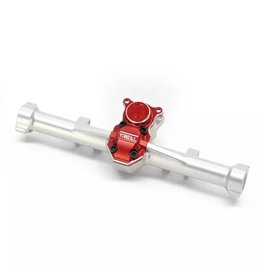 TREAL TRLX002KLYY0F SCX24 REAR AXLE HOUSING ALUMINUM SILVER/RED