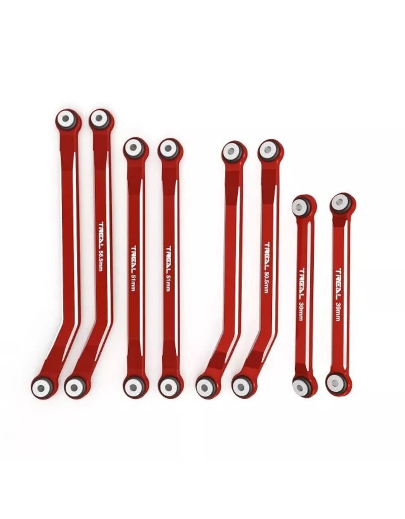 TREAL TRLX003AE97HV HIGH CLEARANCE LINKS C10 BRONCO 4-LINK DESIGN RED