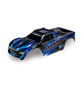 TRAXXAS TRA8918A MAXX BODY WITH ROLL CAGE AND HOLD DOWN: BLUE