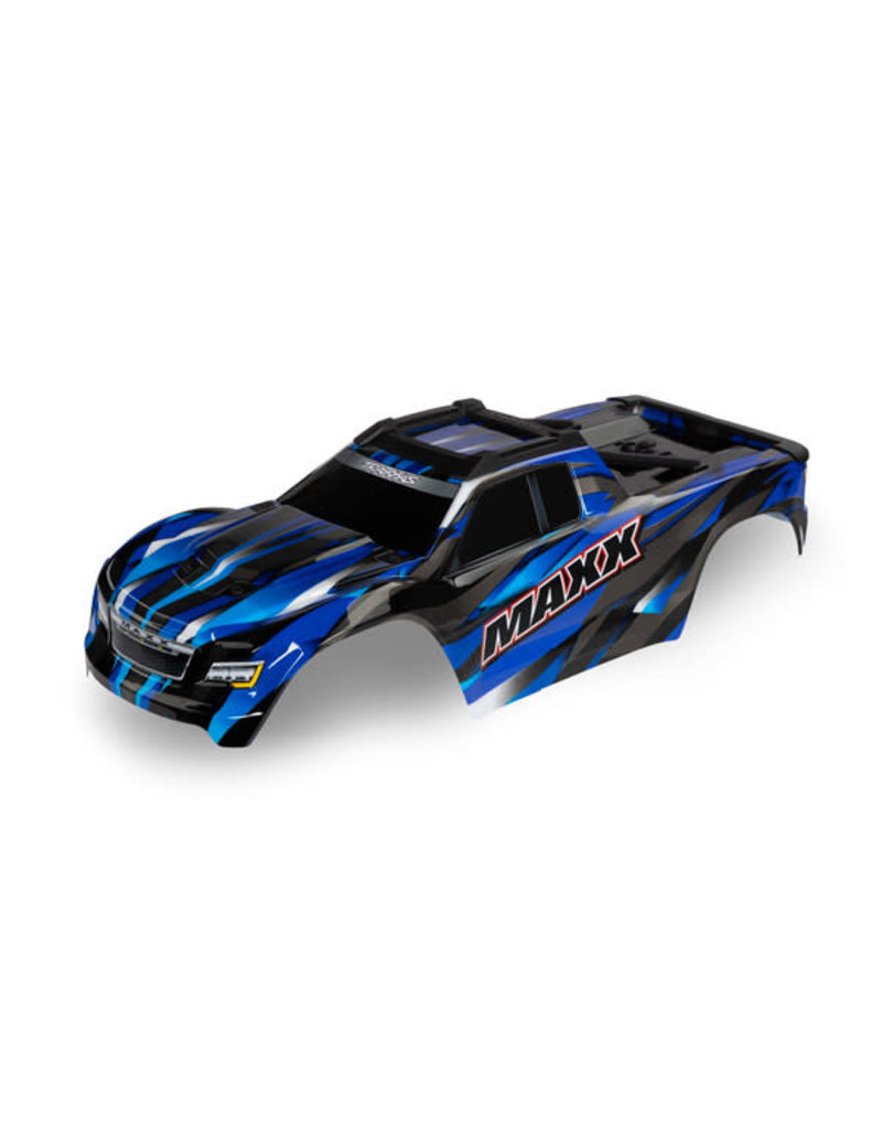 TRAXXAS TRA8918A MAXX BODY BLUE WITH ROLL CAGE AND HOLD DOWN