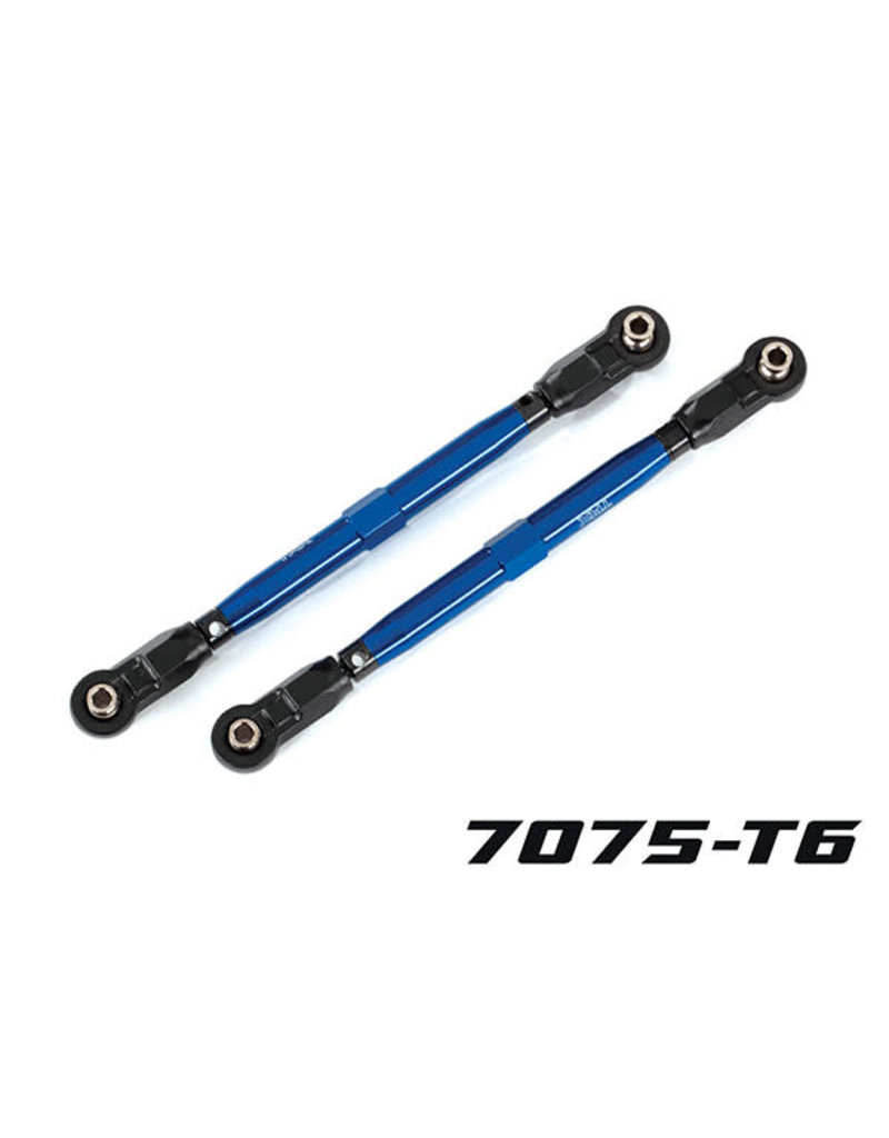 TRAXXAS TRA8997X TOE LINKS, FRONT (TUBES BLUE-ANODIZED, 6061-T6 ALUMINUM) (2) (FOR USE WITH #8995 WIDEMAXX  SUSPENSION KIT)