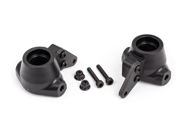 9637A - Steering Blocks L/R - Aluminum Titanium