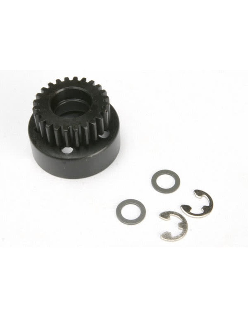 TRAXXAS TRA4124 CLUTCH BELL, (24-TOOTH)/ 5X8X0.5MM FIBER WASHER (2)/ 5MM E-CLIP (REQUIRES #4611-BALL BEARINGS, 5X11X4MM (2))