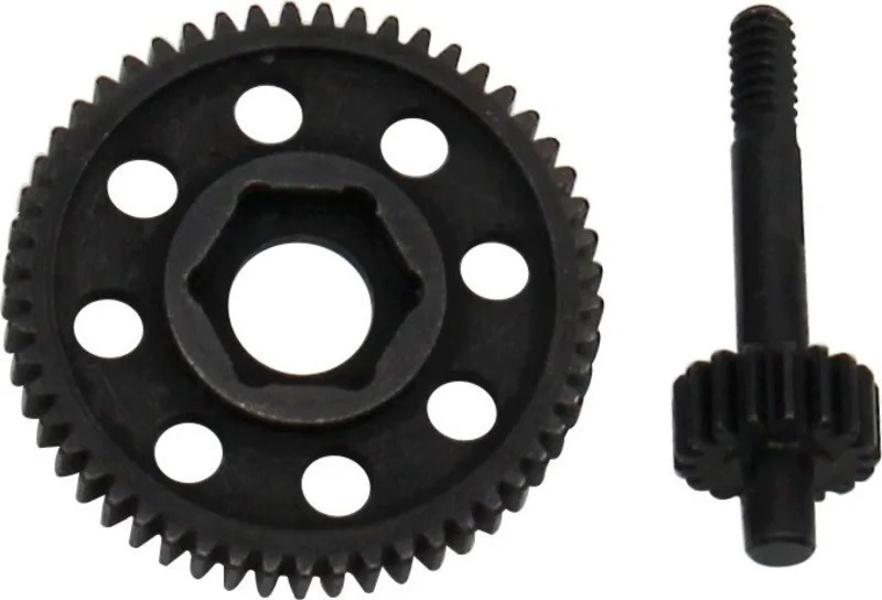 HRASXTF5317T 0.3 MOD 53T/17T STEEL TRANSMISSION GEAR SET FOR AXIAL SCX24