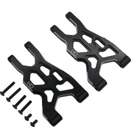 HOT RACING HRAATF55R01 ALUMINUM LOWER FRONT SUSPENSION ARMS FOR ARRMA 1/8 INFRACTION, VENDETTA (2)
