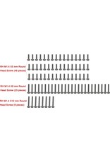 HOT RACING HRASXTF14SS M1.4 STAINLESS STEEL FULL SCREW SET FOR AXIAL SCX24 (81)