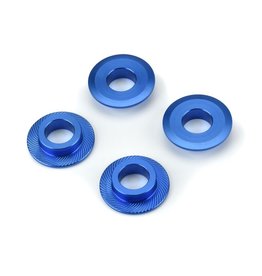 PROLINE RACING PRO637900 1/5 ALUMINUM WHEEL ADAPTER WASHER FOR TRAXXAS X-MAXX: BLUE (4)