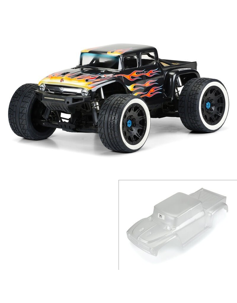 PROLINE RACING PRO361017 56 FORD F-100 PRECUT FOR XMAXX: CLEAR