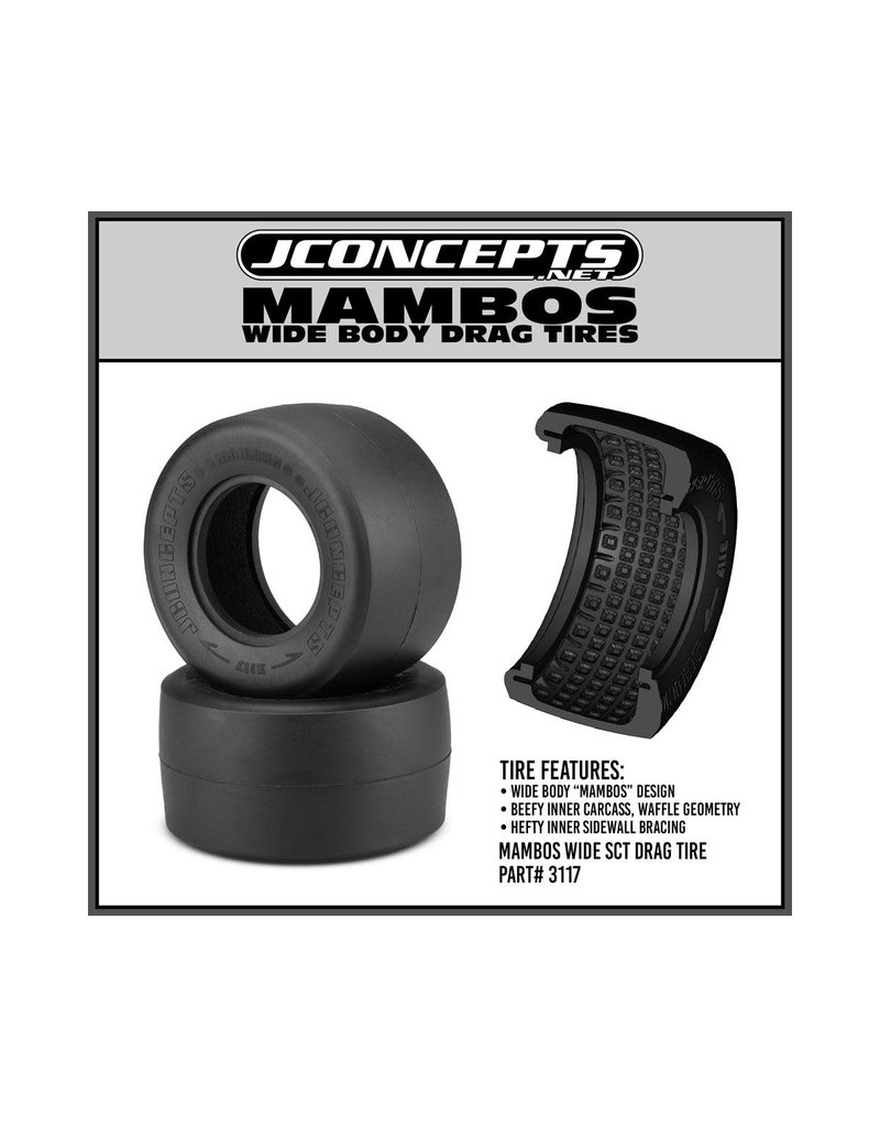 JCONCEPTS JCO3117-05 MAMBOS REAR DRAG TIRE GOLD COMPOUND
