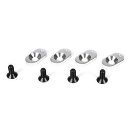 LOSI LOSB5801 ENGINE MOUNT INSERTS & SCREWS,19T(4): 5IVE-T, MINI WRC