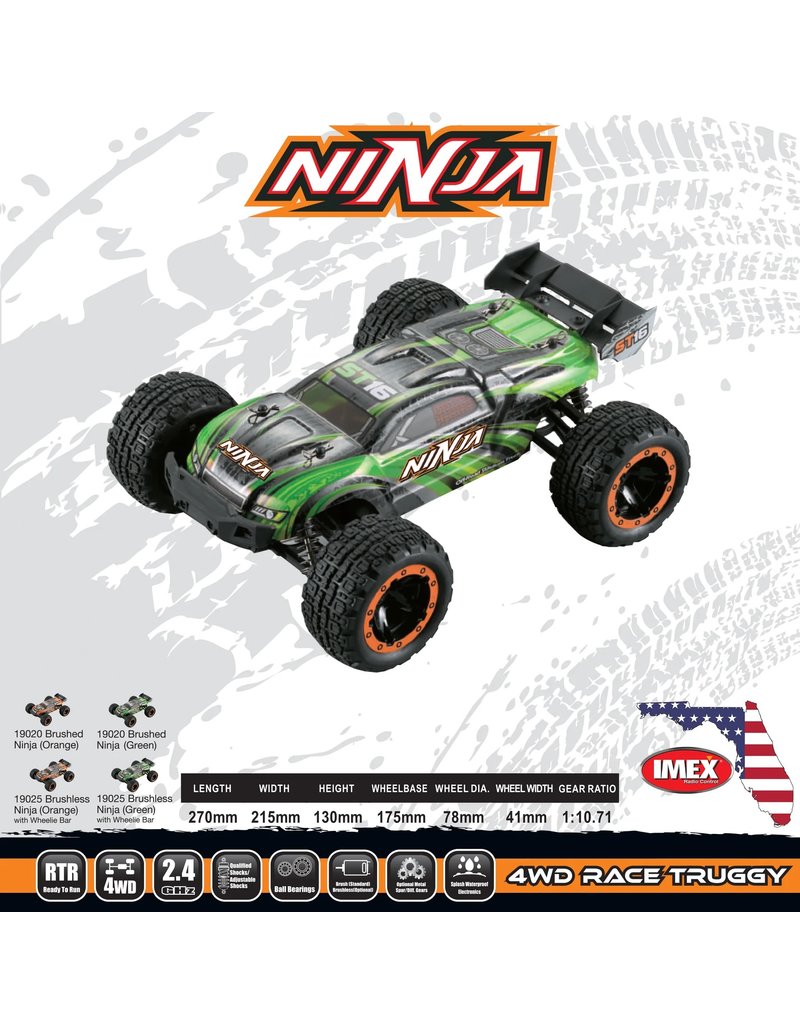 IMEX IMX19020GR  1:16 TRUGGY TRUCK BRUSHED: GREEN