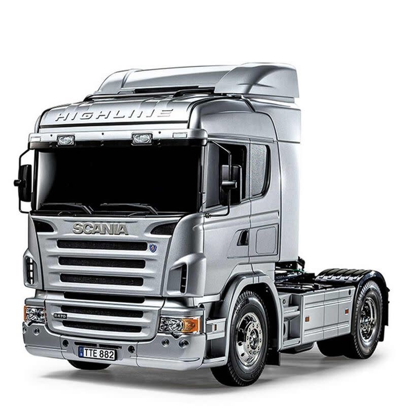 TAM56364 1/14 SCANIA R470 HIGHLINE SILVER EDITION SEMI TRUCK KIT