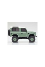 KYOSHO KYO32527GR MINI-Z 4X4 READYSET LAND ROVER DEFENDER 90: GRASMERE GREEN / ALASKA WHITE